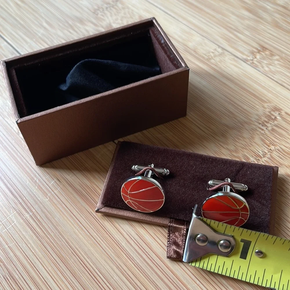 Basketball Cufflinks, ball Cufflinks, Men's Cufflinks, Sport Cufflinks NWOT